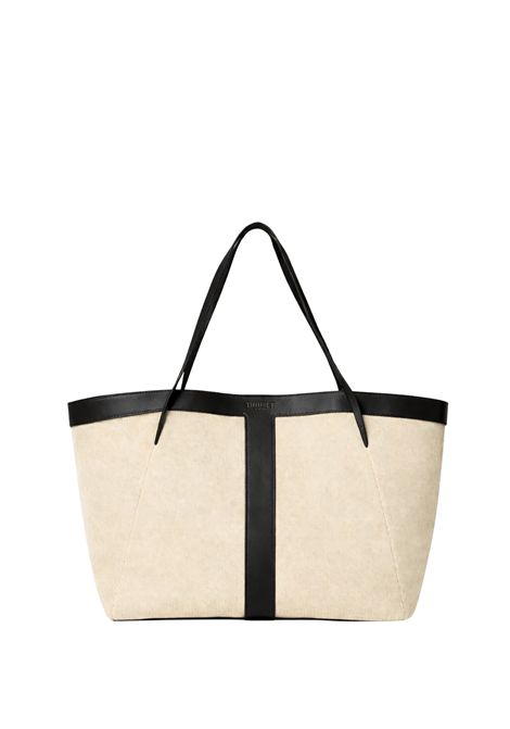 Borsa shopper in canvas e pelle TWINSET | 261TD853000006
