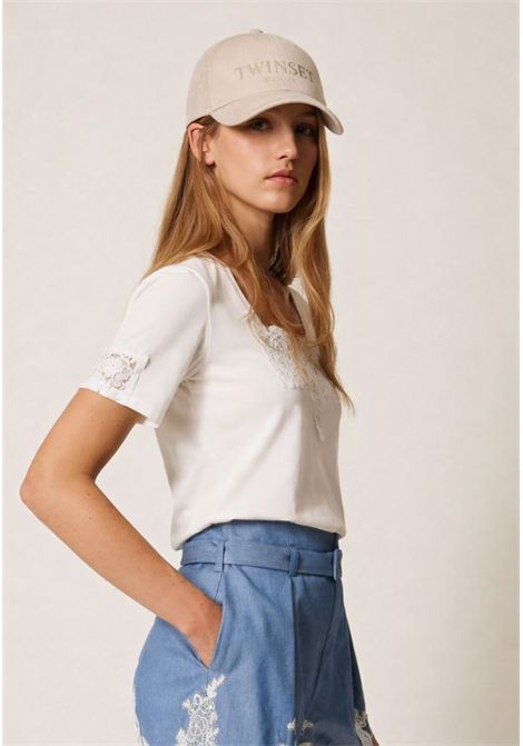 Berretto Twinset Milano con logo ricamato TWINSET | 261TO521012145