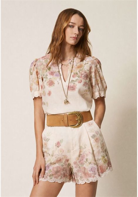 Cintura in suede con maxi fibbia TWINSET | 261TO540012145