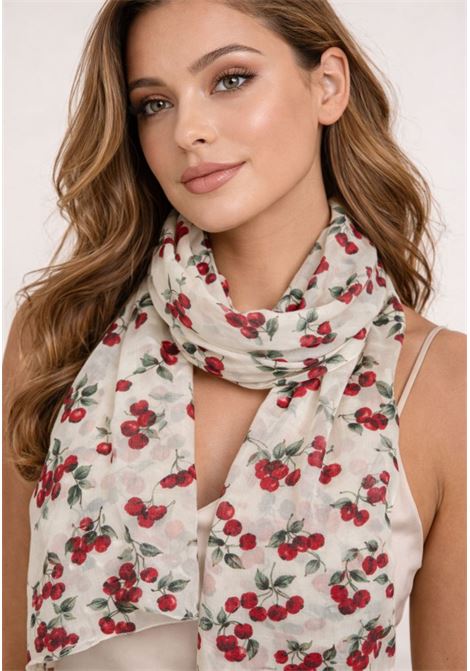 Sciarpa con stampa ciliegie TWINSET | 261TO552013503