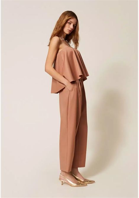 Pantaloni cropped in fresco di misto lana TWINSET | 261TP218113168