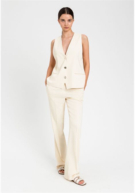 Pantaloni in viscosa con vita elasticizzata TWINSET | 261TP222507222