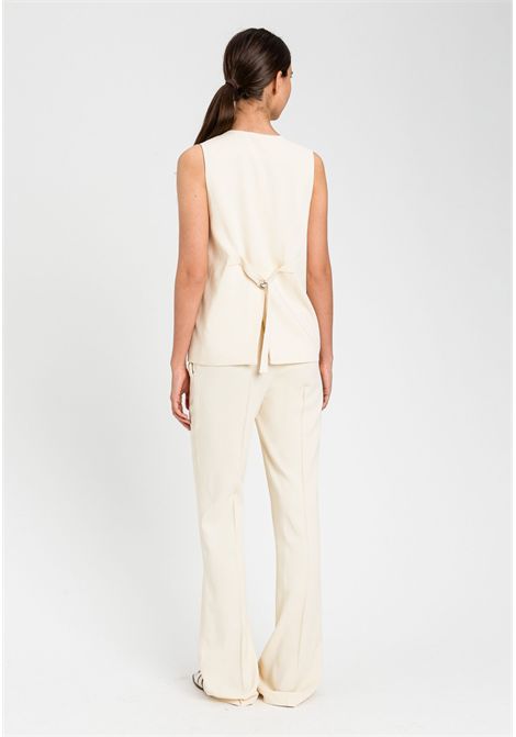 Pantaloni in viscosa con vita elasticizzata TWINSET | 261TP222507222