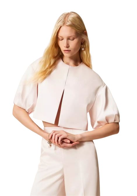 Giacca cropped in duchesse TWINSET | 261TP241000570