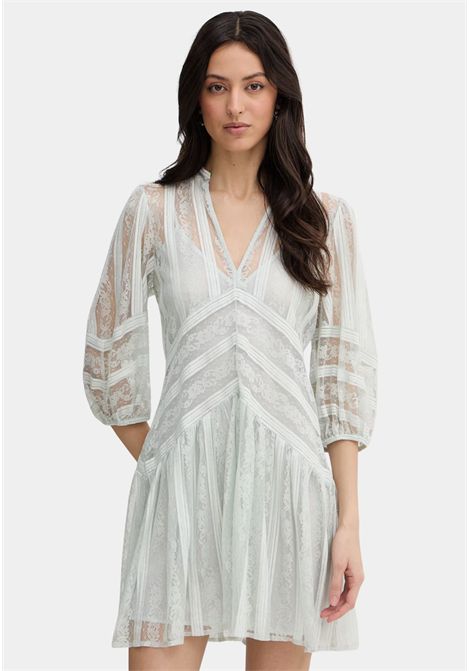 Abito corto in pizzo a righe TWINSET | 261TP254313162