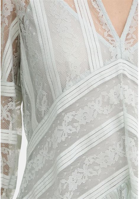 Abito corto in pizzo a righe TWINSET | 261TP254313162