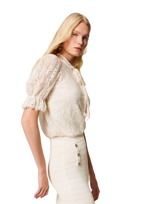 Camicia in pizzo con fiocco TWINSET | 261TP262500059