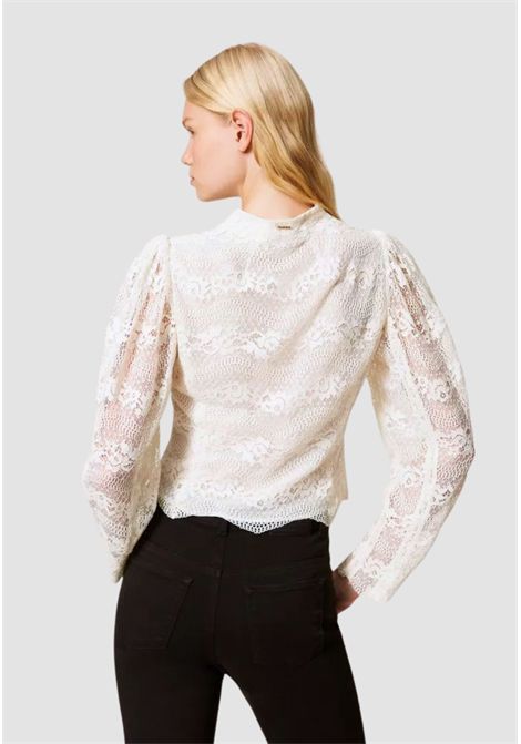 Giacca in pizzo macramè con motivo a onde TWINSET | 261TP290200059