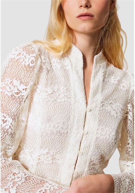 Giacca in pizzo macramè con motivo a onde TWINSET | 261TP290200059