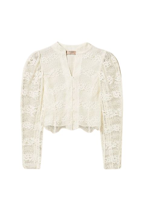 Camicia Twinset in viscosa con inserti in pizzo TWINSET | 261TP290200059