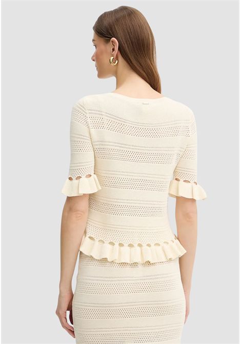 Maglia con volant in viscosa crêpe TWINSET | 261TP308200059