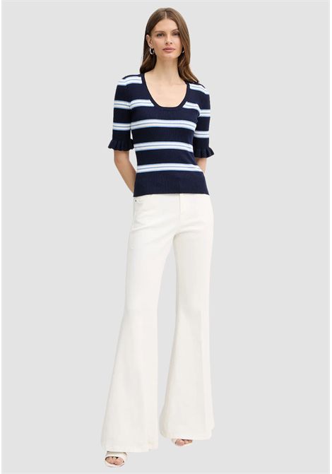 Maglia a Costine Elasticizzata con Volant TWINSET | 261TP324013383