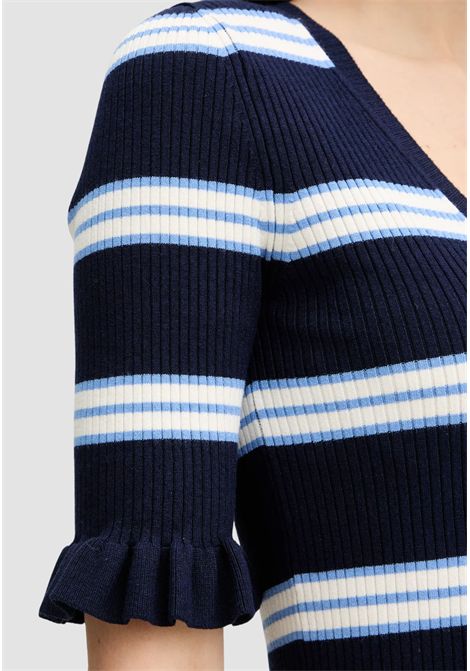 Maglia a Costine Elasticizzata con Volant TWINSET | 261TP324013383