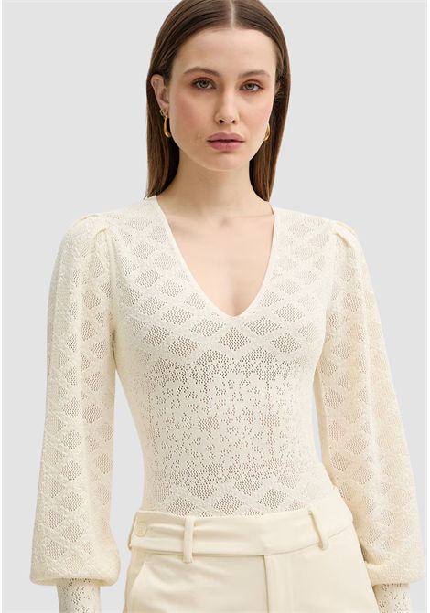 Body in maglia con disegno floreale TWINSET | 261TP326100059