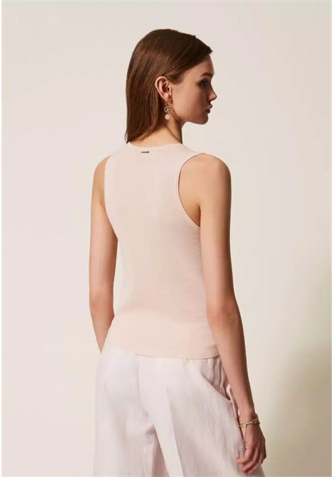 Top in maglia con paillettes TWINSET | 261TP330100570