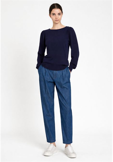 Maglia Twinset con scollo a barca e dettaglio gioiello TWINSET | 261TP332313172