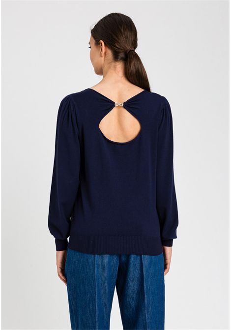 Maglia Twinset con scollo a barca e dettaglio gioiello TWINSET | 261TP332313172