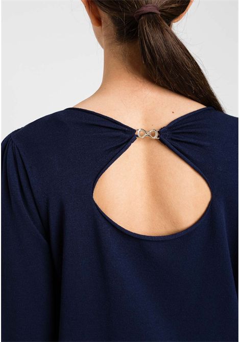 Maglia Twinset con scollo a barca e dettaglio gioiello TWINSET | 261TP332313172