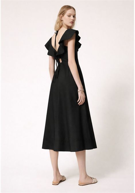 Twinset Milano  Abito longuette in popeline con volant TWINSET | 261TT221200006