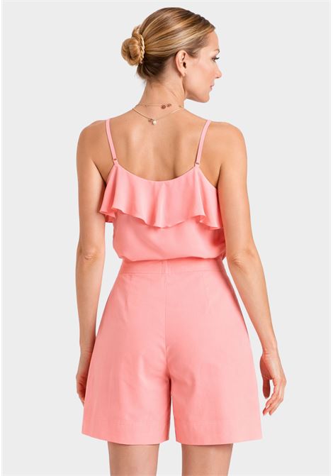 Shorts in cotone stretch con piega frontale TWINSET | 261TT223213448