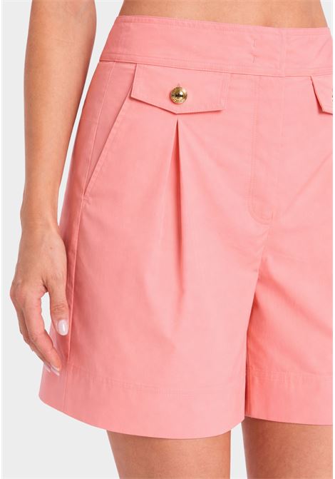 Shorts in cotone stretch con piega frontale TWINSET | 261TT223213448