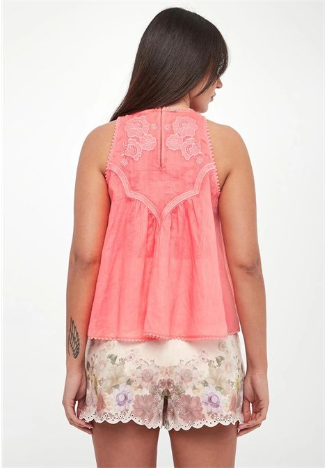 Twinset  Top ricamato in tessuto leggero TWINSET | 261TT229213448