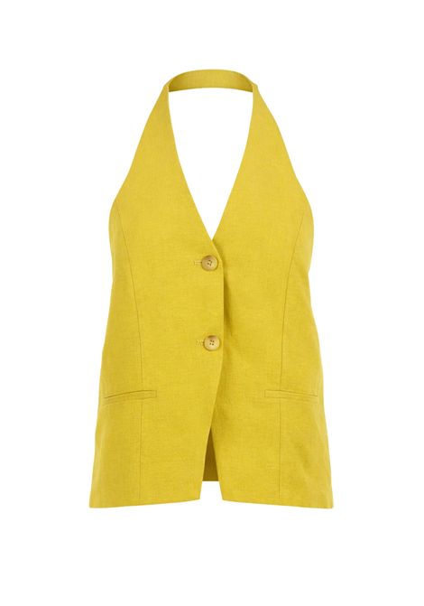 Twinset  Gilet in misto lyocell e lino TWINSET | 261TT255112117