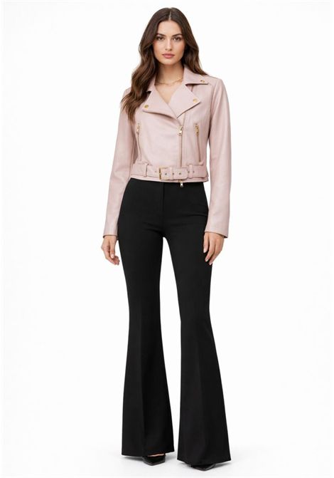 Victoria Riviera  Giacca biker corta in vera pelle Victoria Rivera | DRUSILLAROSA