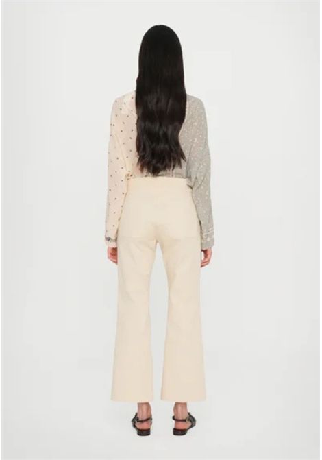 Weekend Max Mara  Pantalone dritto svasato in cotone Weekend Max Mara | BOSSO002