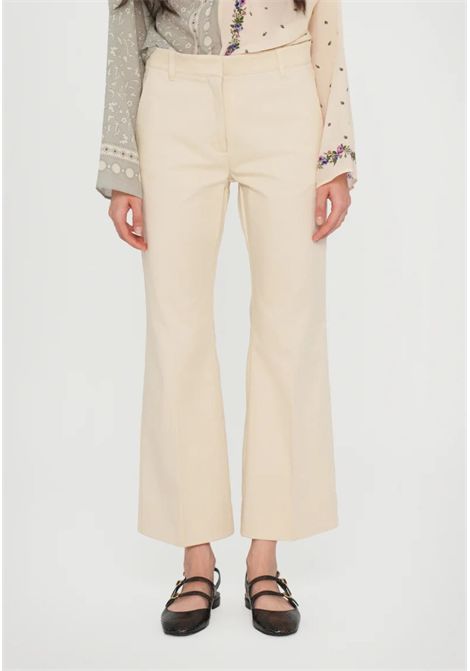 Weekend Max Mara  Pantalone dritto svasato in cotone Weekend Max Mara | BOSSO002