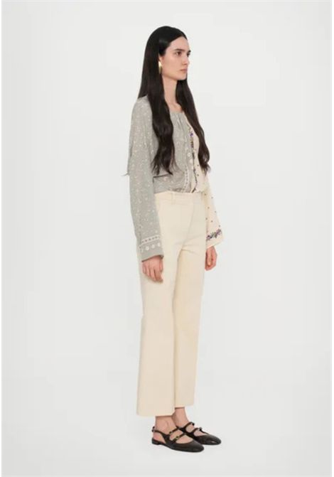 Weekend Max Mara  Pantalone dritto svasato in cotone Weekend Max Mara | BOSSO002