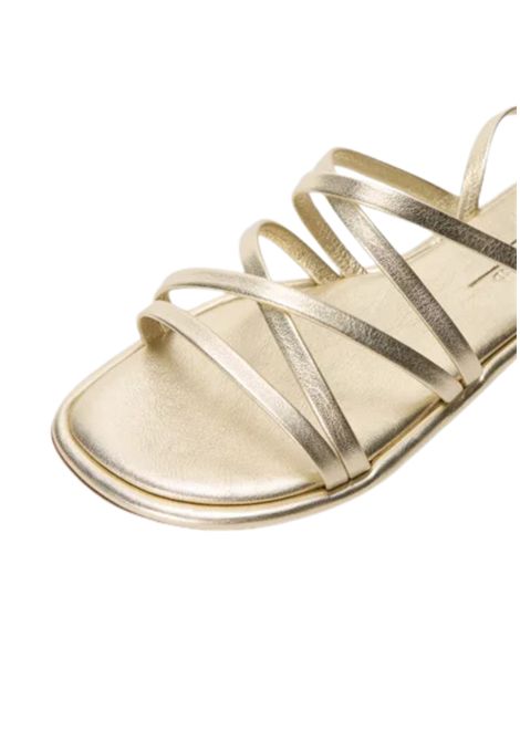 Weekend Max Mara  Sandali Fiabe con cinturino in pelle dorata Weekend Max Mara | FIABE001