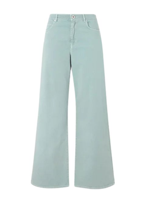 Weekend Max Mara  Pantalone ampio in cotone color salvia Weekend Max Mara | MEDINA011
