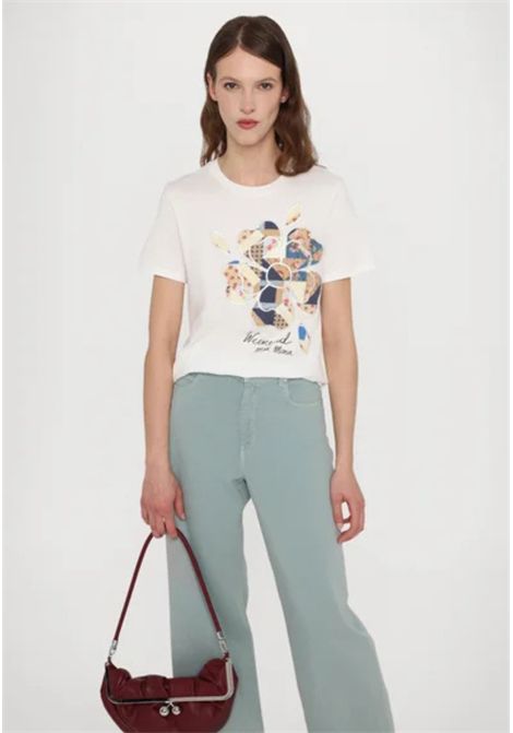 Weekend Max Mara  Pantalone ampio in cotone color salvia Weekend Max Mara | MEDINA011