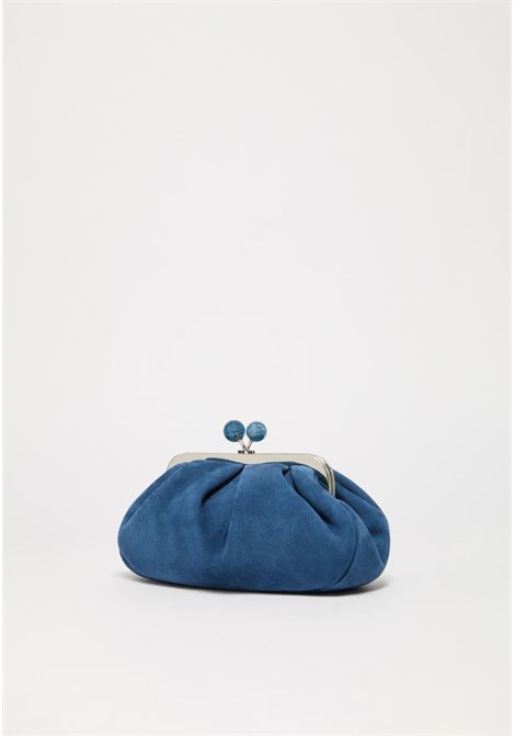 Pasticcino Bag Small in pelle scamosciata  Blu Weekend Max Mara | MKAVALOIS014