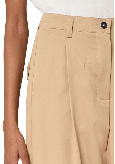 Weekend Max Mara  Pantalone Nebbie a gamba ampia in gabardina di cotone Weekend Max Mara | NEBBIE001