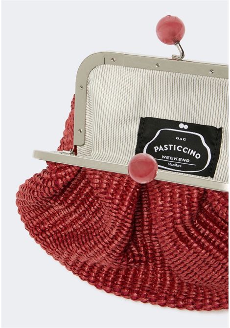 Weekend Max Mara  Pasticcino Bag Small effetto rafia Weekend Max Mara | WKAPALMAS054