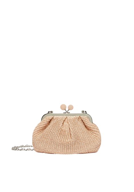 Weekend Max Mara  Pasticcino Bag Small effetto rafia Weekend Max Mara | WKAPALMAS058