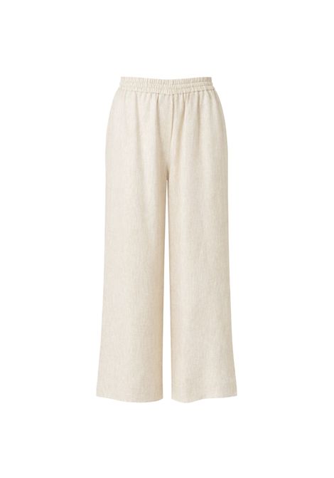 Weekend Max Mara  Pantalone cropped in puro lino Weekend Max Mara | WKDFELINO023