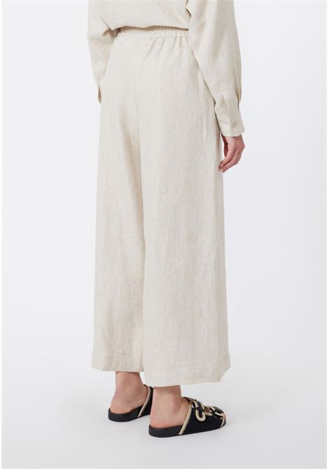 Weekend Max Mara  Pantalone cropped in puro lino Weekend Max Mara | WKDFELINO023