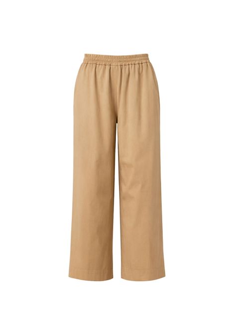 Weekend Max Mara  Pantalone cropped in rasetto di puro cotone Weekend Max Mara | WKDGOLFO005