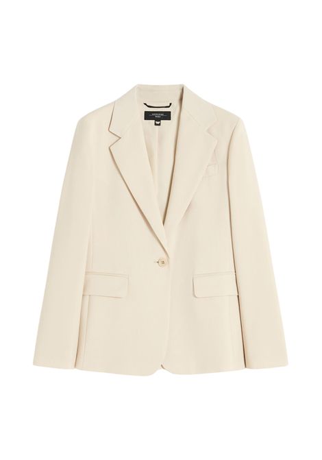 Weekend Max Mara  Blazer monopetto in pura lana natural stretch Weekend Max Mara | WKDLAMINE011