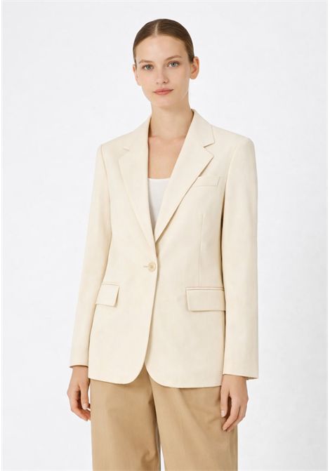 Weekend Max Mara  Blazer monopetto in pura lana natural stretch Weekend Max Mara | WKDLAMINE011