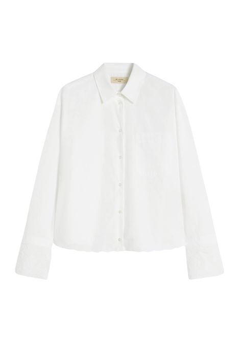 Camicia in cotone con taschino - BIANCO AVORIO Weekend Max Mara | WKDNEUTRO004