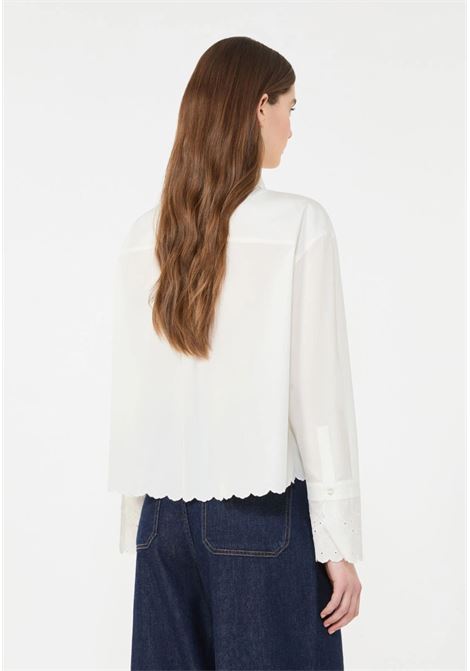 Camicia in cotone con taschino - BIANCO AVORIO Weekend Max Mara | WKDNEUTRO004
