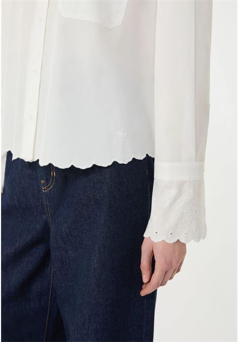 Camicia in cotone con taschino - BIANCO AVORIO Weekend Max Mara | WKDNEUTRO004