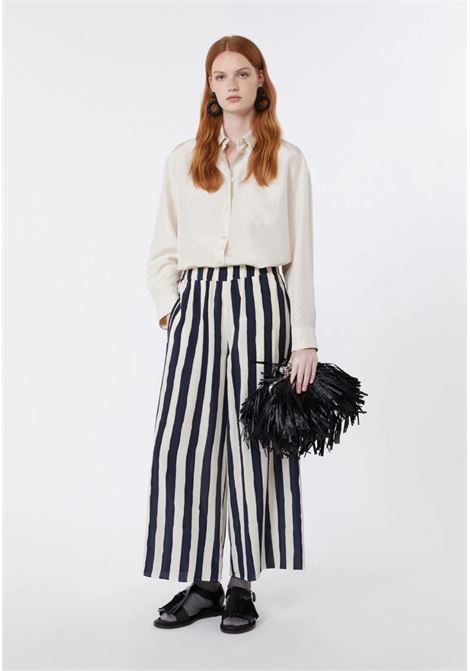 Pantalone in crêpe de Chine stampata - BLU Weekend Max Mara | WKDNIRVANA012