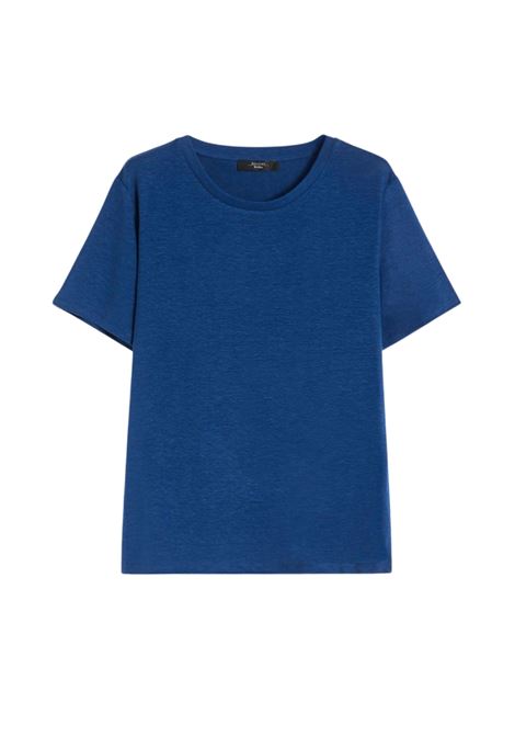 T-shirt basic in jersey di lino stretch - OCEANO Weekend Max Mara | WKDPELOTA010