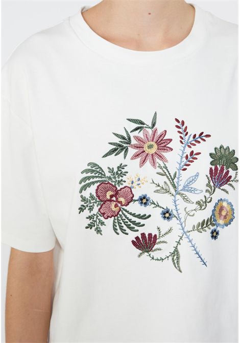 Weekend Max Mara  T-shirt in jersey interlock di puro cotone con ricamo Weekend Max Mara | WKDSABATO002