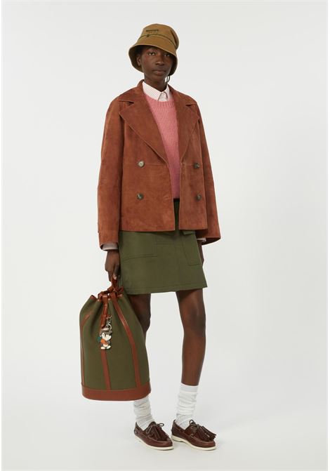 Weekend Max Mara  Giacca doppiopetto in pelle scamosciata Weekend Max Mara | WKDSOSPIRO003